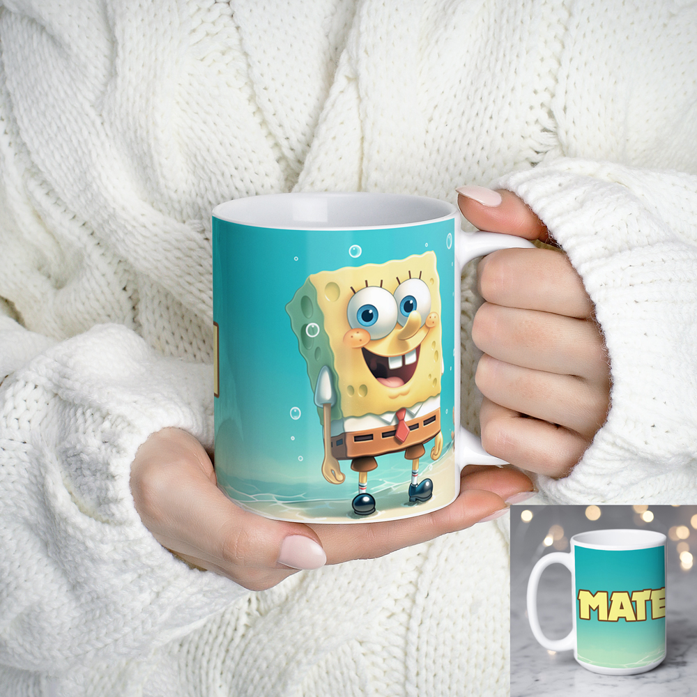 Cana Spongebob personalizata cu numele tau