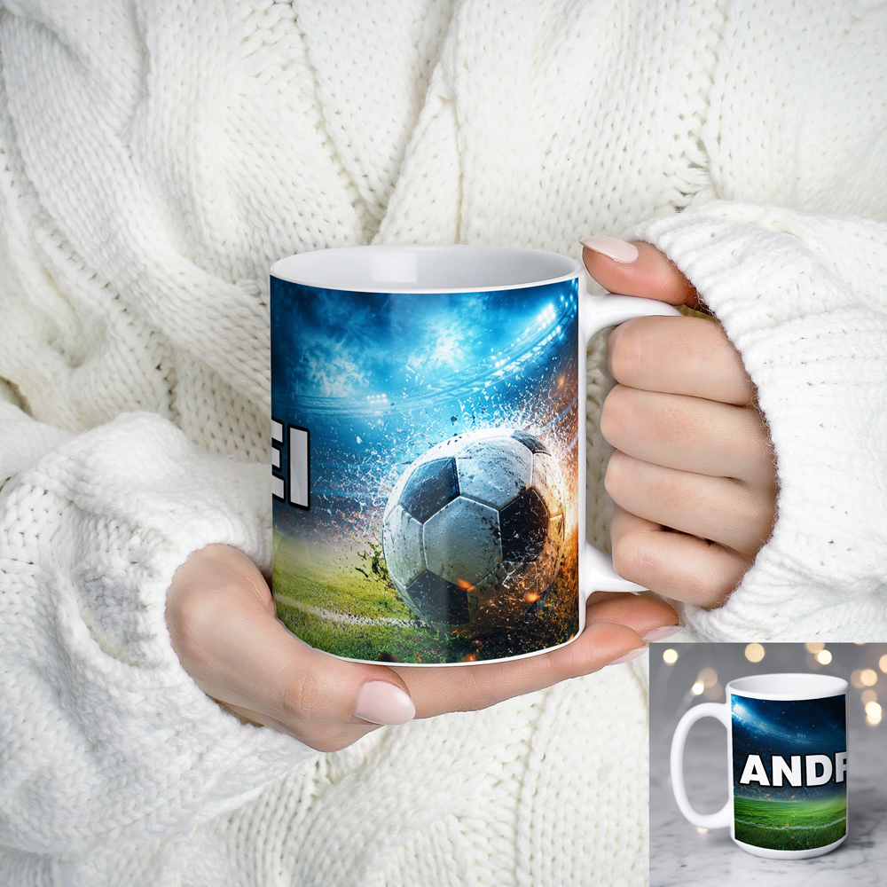 Cana Fotbal personalizata cu numele tau