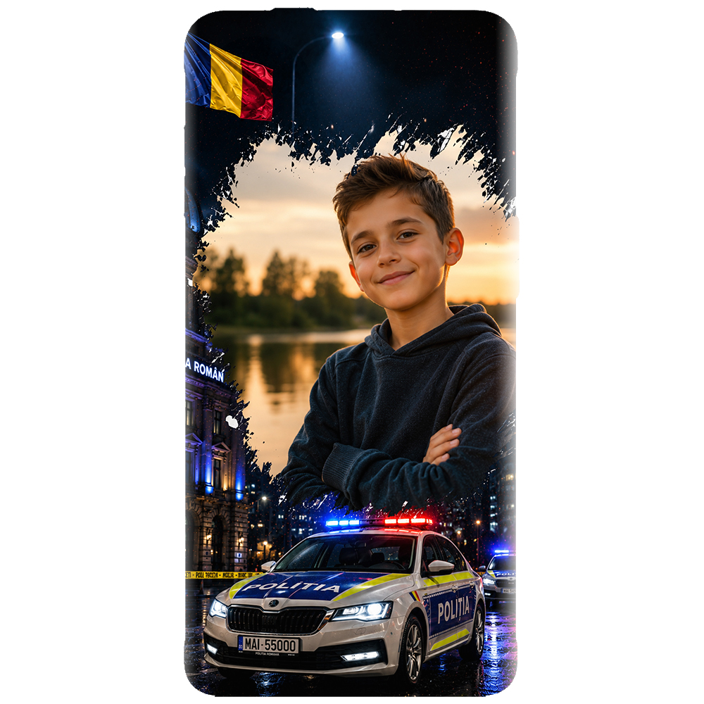 Husă personalizată cu poză – Poliția Română