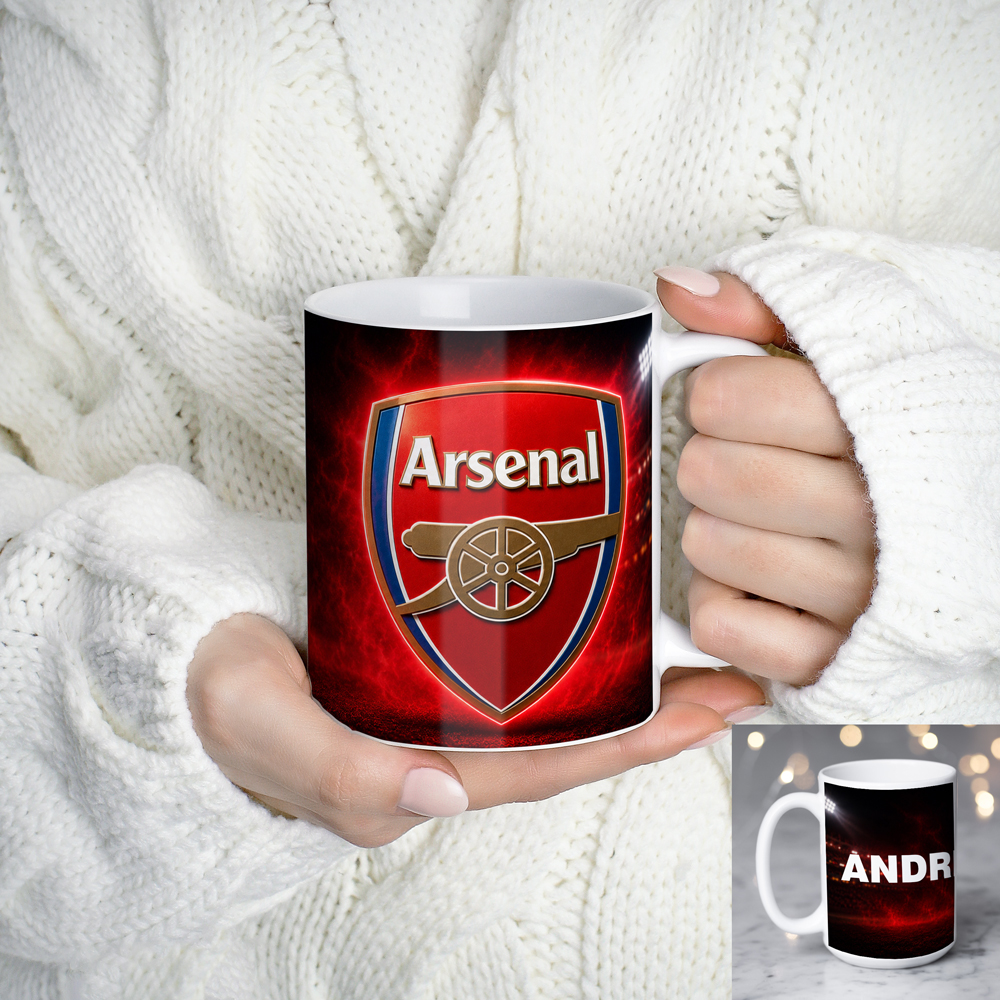 Cana Arsenal personalizata cu numele tau