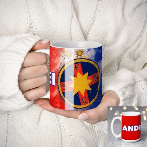 Cana FCSB personalizata cu numele tau