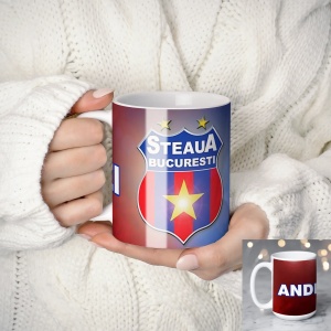 Cana Steaua Bucuresti personalizata cu numele tau