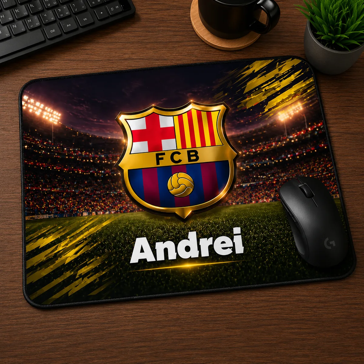 Mousepad Barcelona personalizat cu numele tau