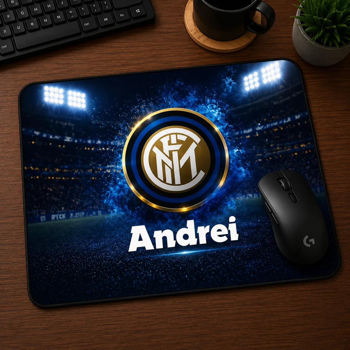 Mousepad Inter Milan personalizat cu numele tau