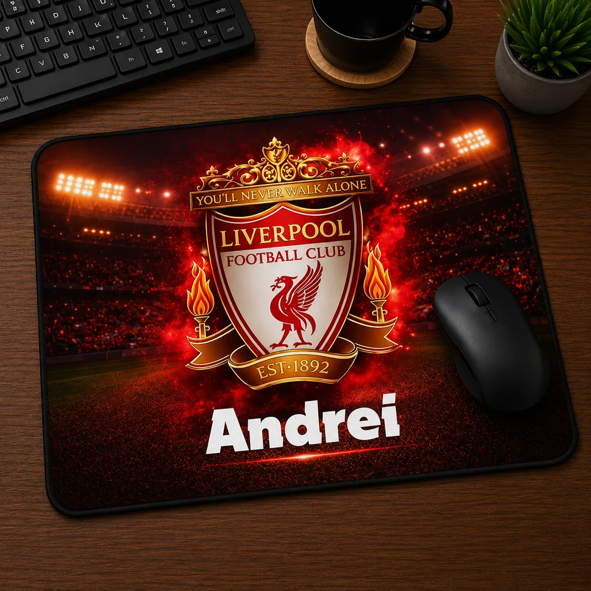 Mousepad Liverpool personalizat cu numele tau
