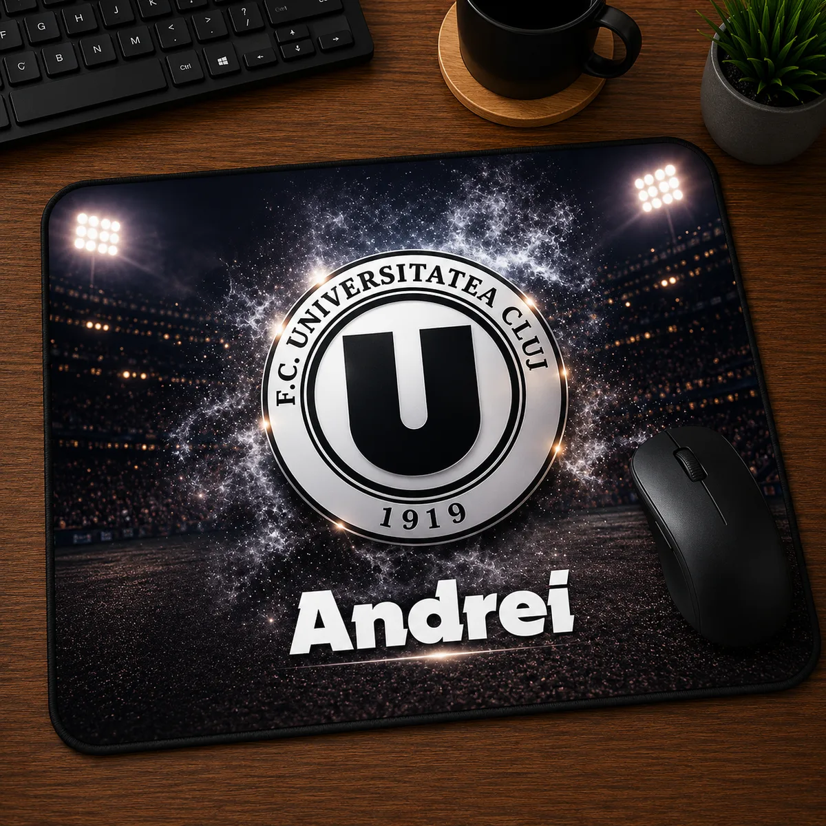 Mousepad Universitatea Cluj personalizat cu numele tau