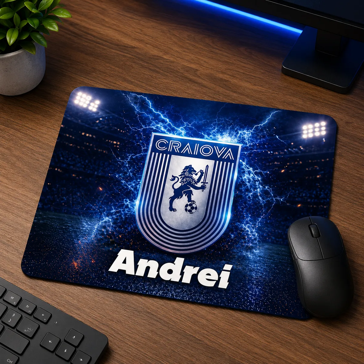 Mousepad Universitatea Craiova personalizat cu numele tau