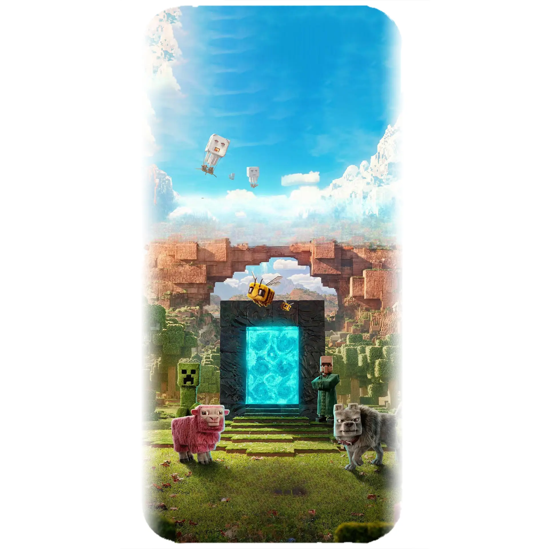 Husa cu Minecraft The Movie - model 007