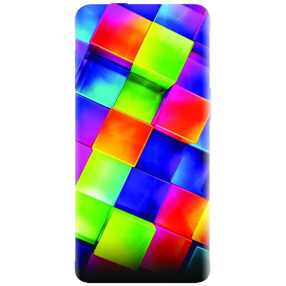 Husa din silicon - model 3D Geometric Colorfull