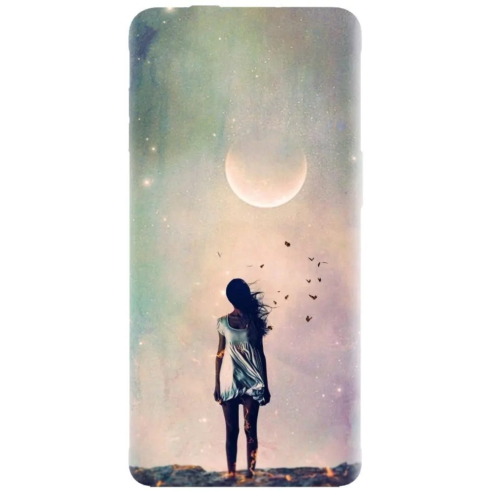 Husa din silicon - model Alone Woman