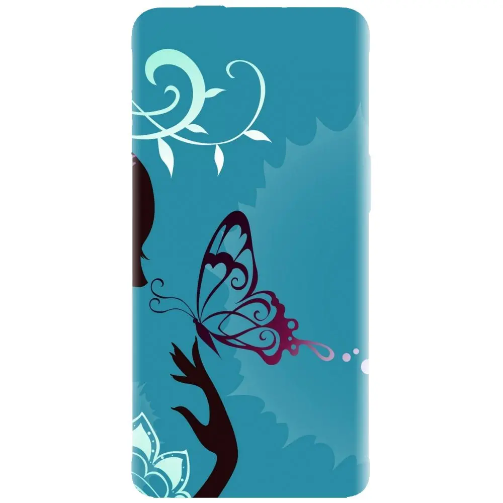 Husa din silicon - model Blue Butterfly
