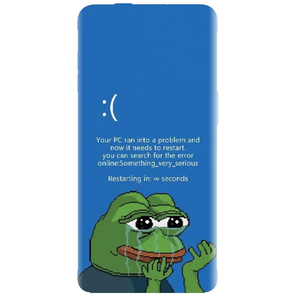 Husa din silicon - model Blue Screen