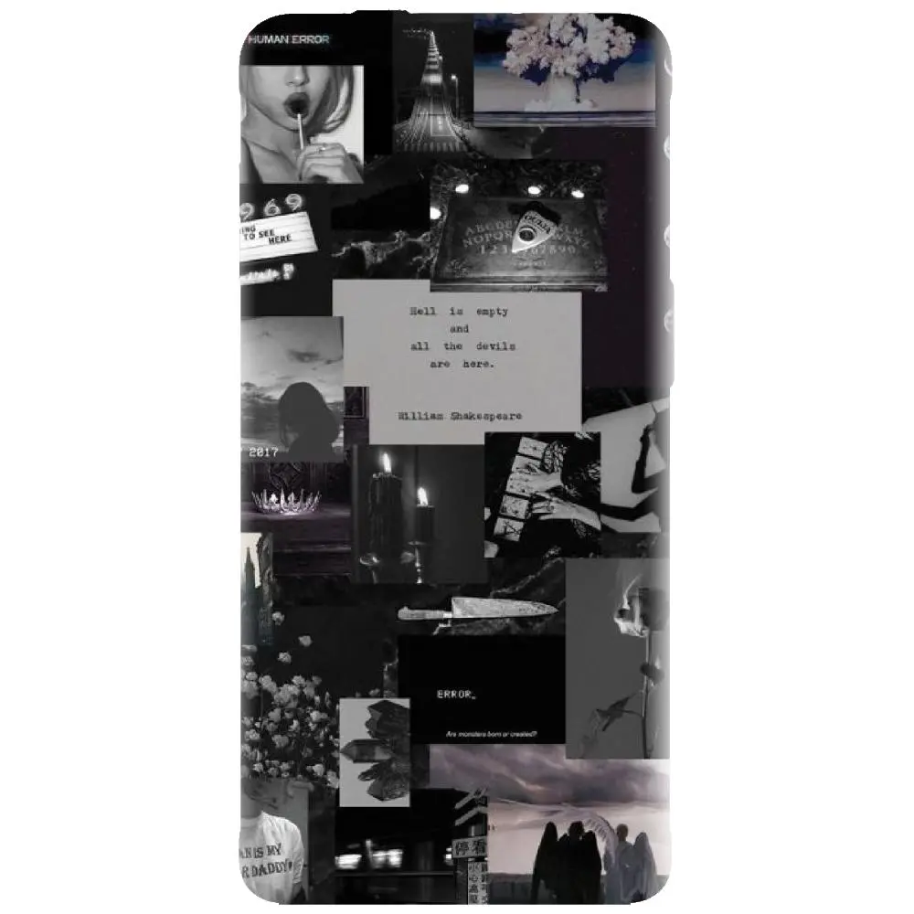 Husa din silicon - model Collage Error