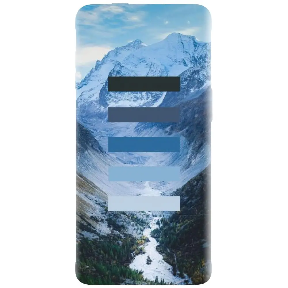 Husa din silicon - model Color Scheme Iarna