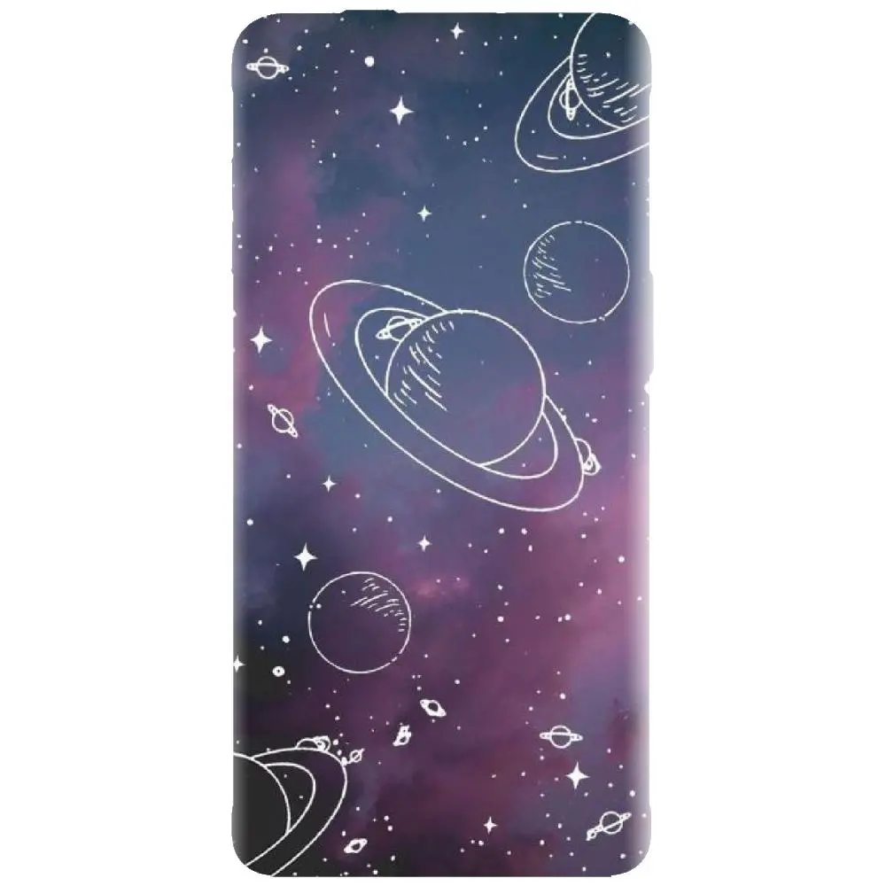 Husa din silicon - model Cosmic Drawn Map