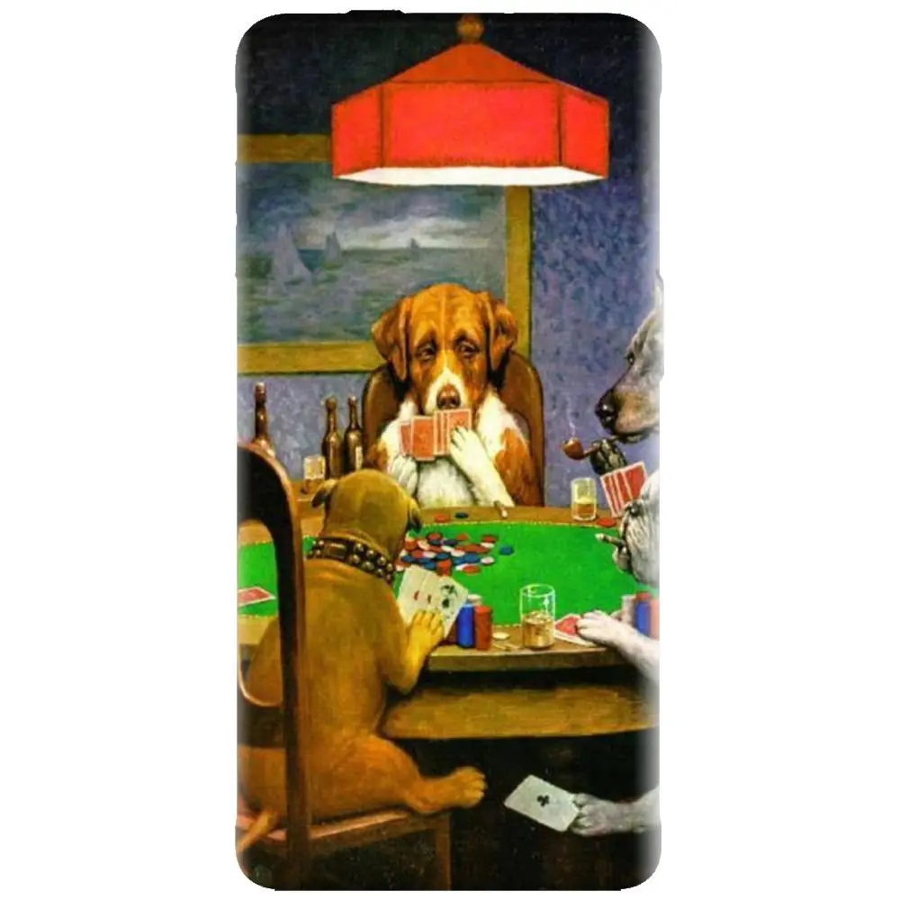 Husa din silicon - model Dogs Playing Poker