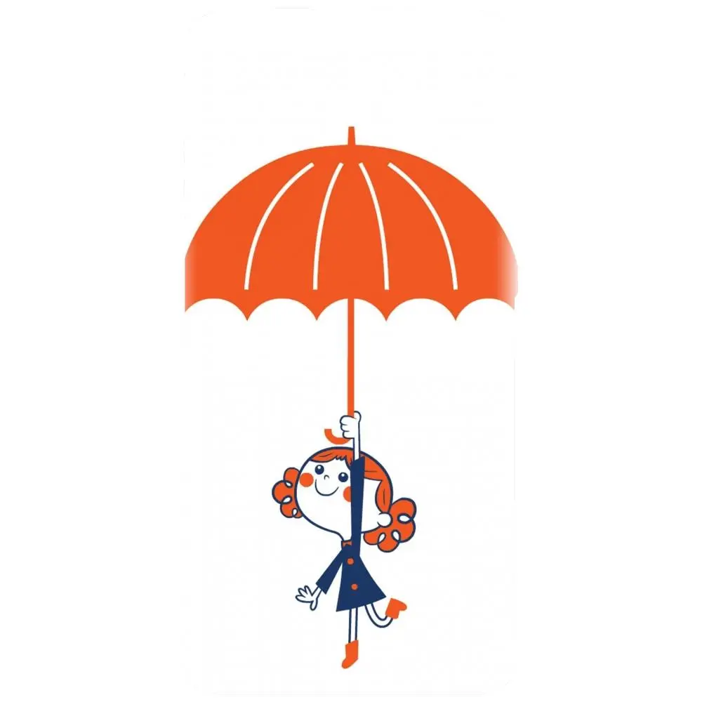 Husa din silicon - model Girl and Umbrella