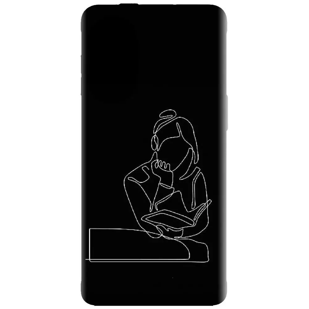 Husa din silicon - model Line Art The Smart One