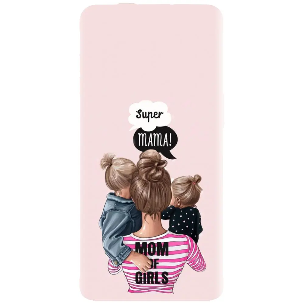 Husa din silicon - model Mama de fete