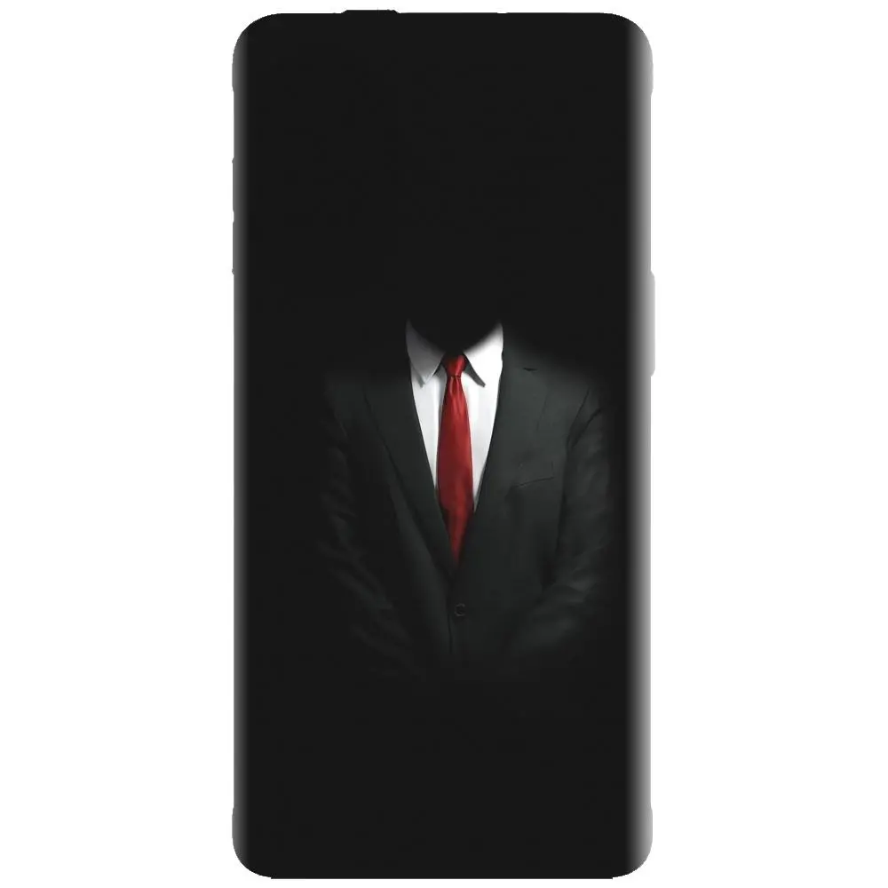 Husa din silicon - model Mystery Man In Suit