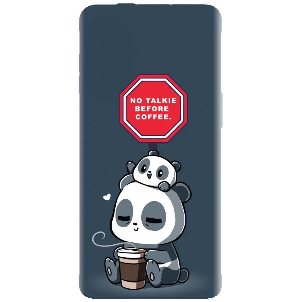 Husa din silicon - model Panda Coffe