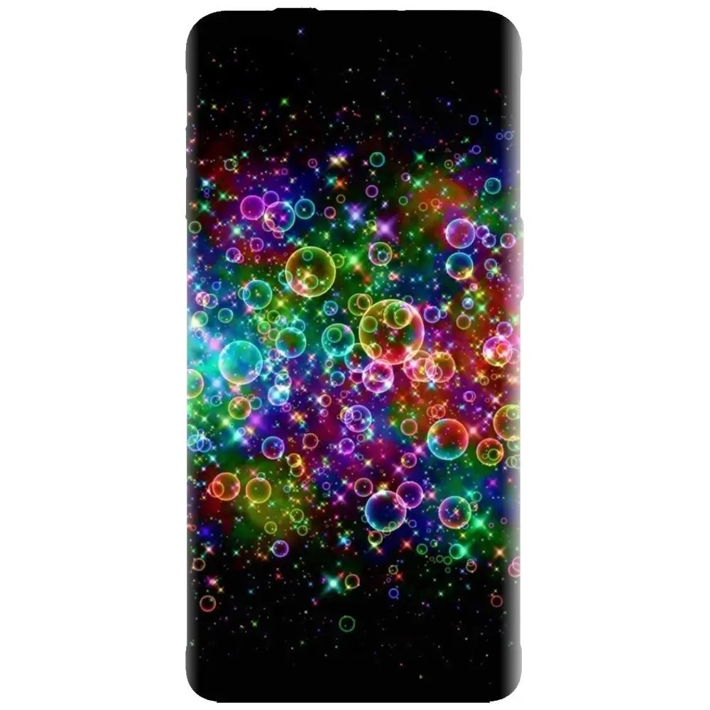 Husa din silicon - model Rainbow Colored Soap Bubbles