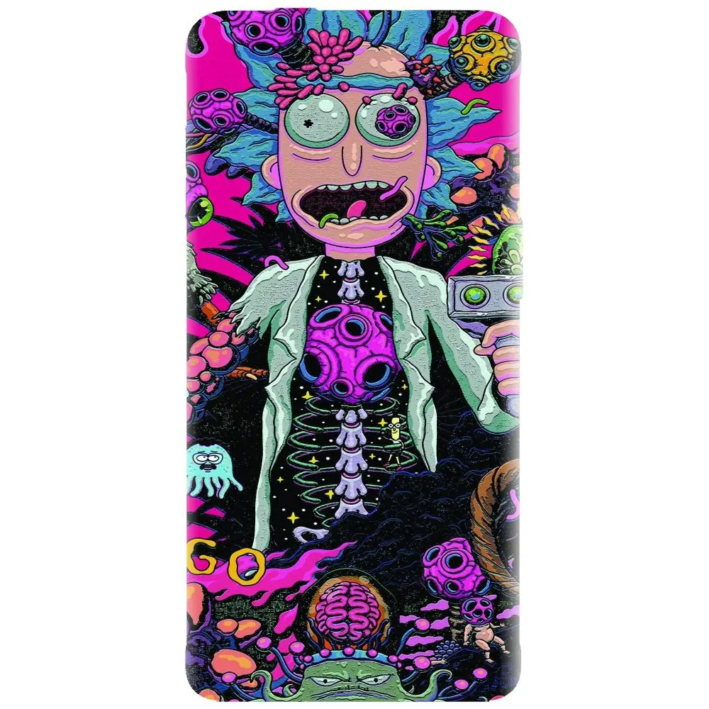 Husa din silicon - model Rick And Morty