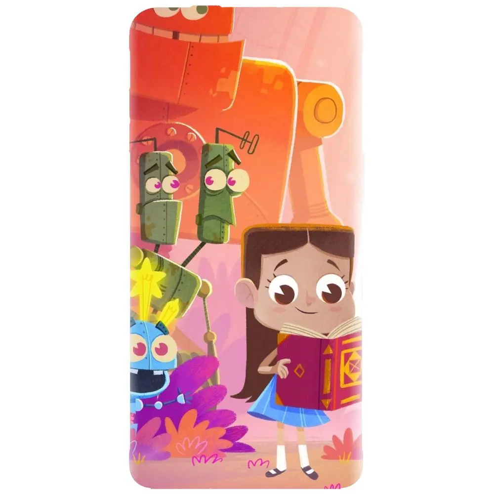 Husa din silicon - model Robots illustration