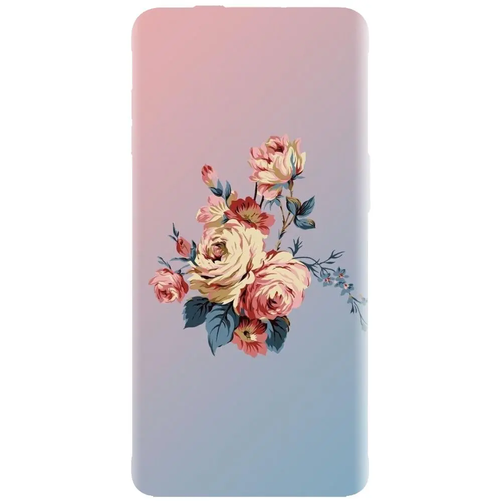 Husa din silicon - model Roses