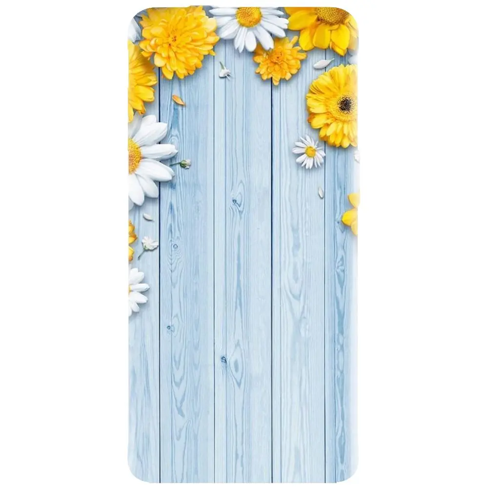 Husa din silicon - model Sunflower On Blue Wood