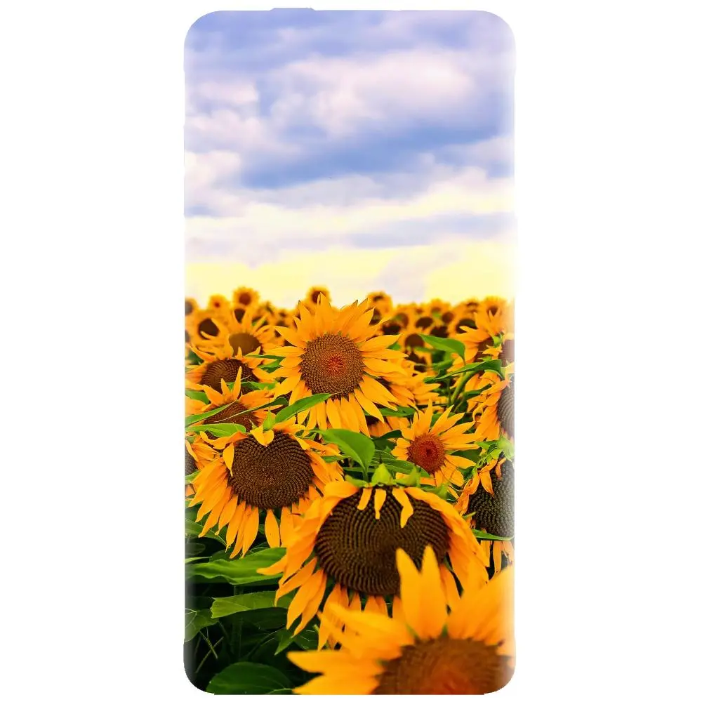 Husa din silicon - model Sunflowers