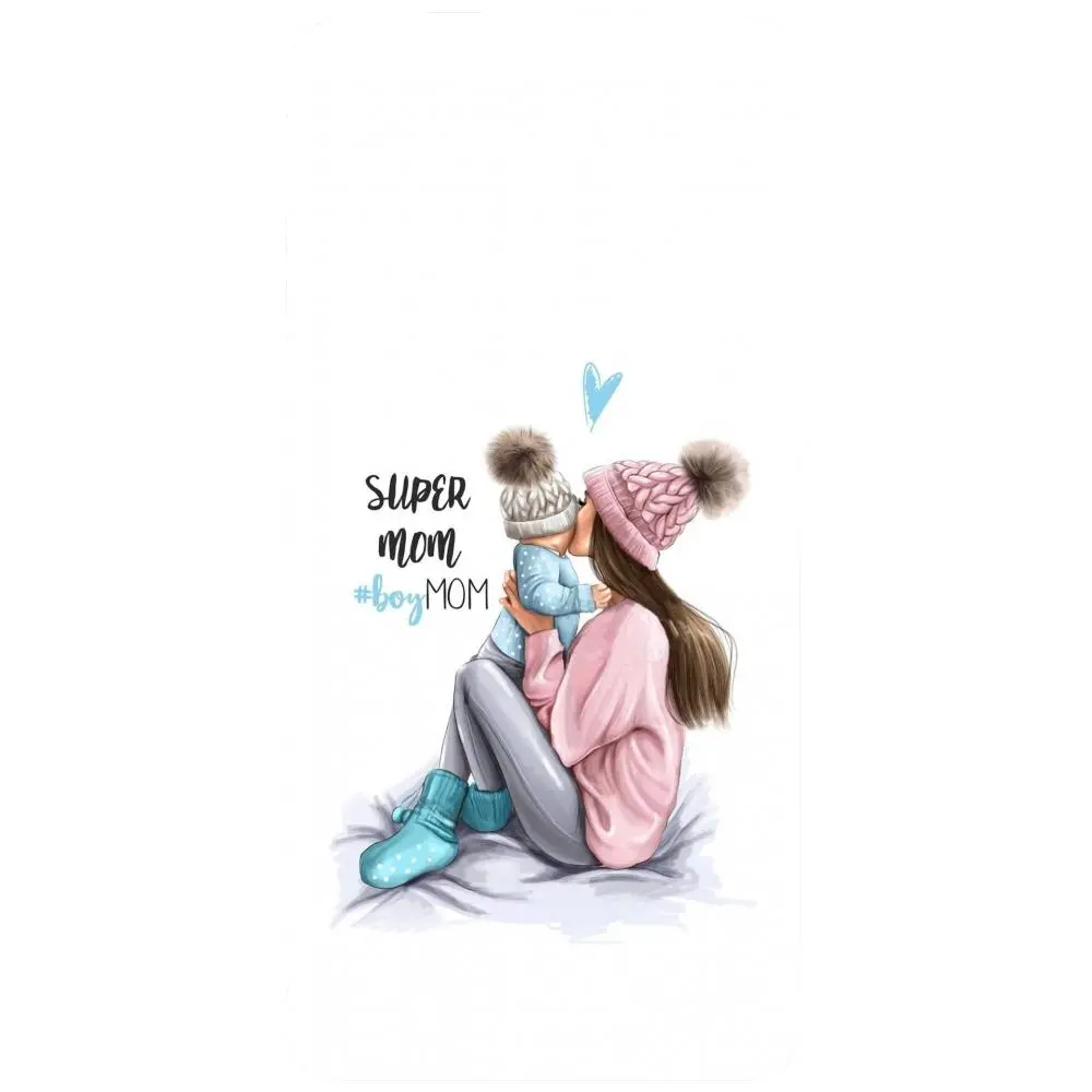 Husa din silicon - model Super mama