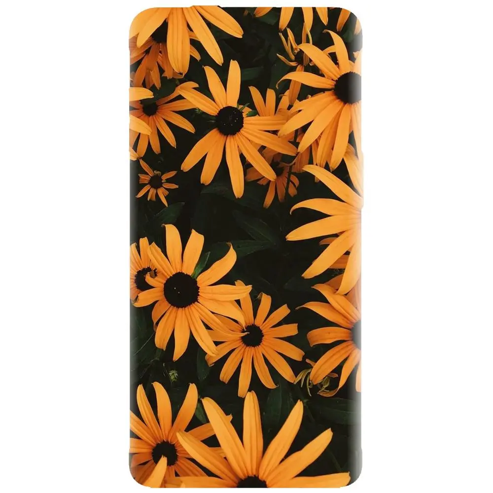 Husa din silicon - model Yellow Flowers