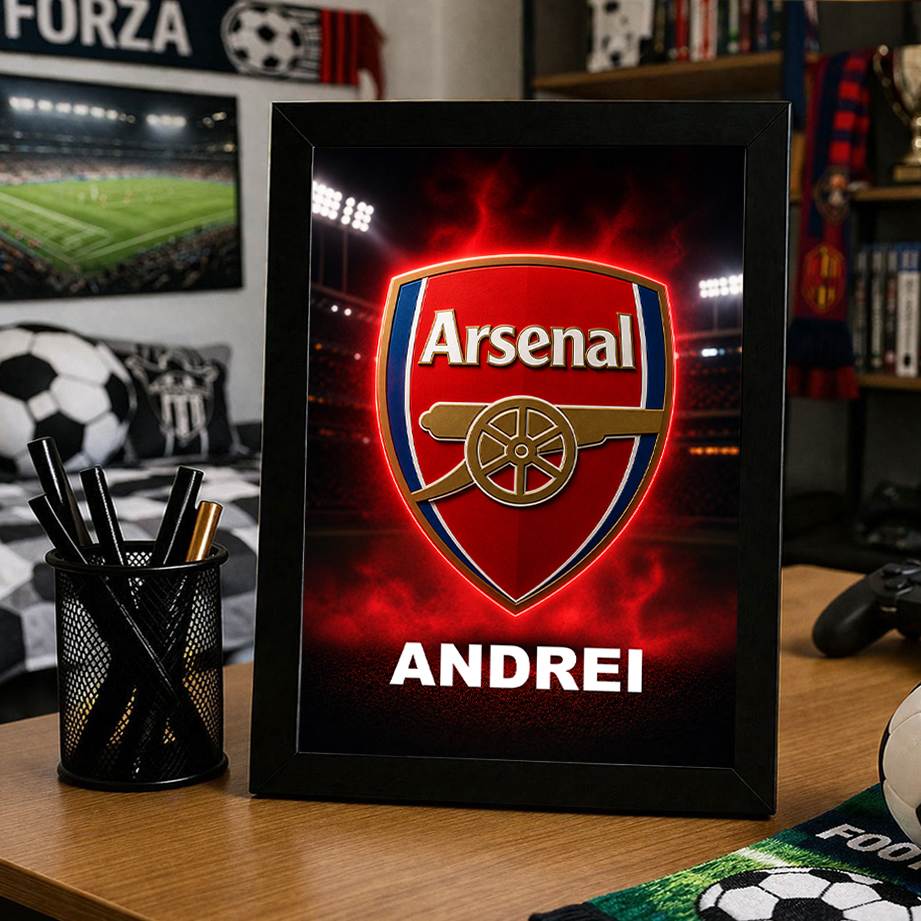 Tablou Arsenal personalizat cu numele tau