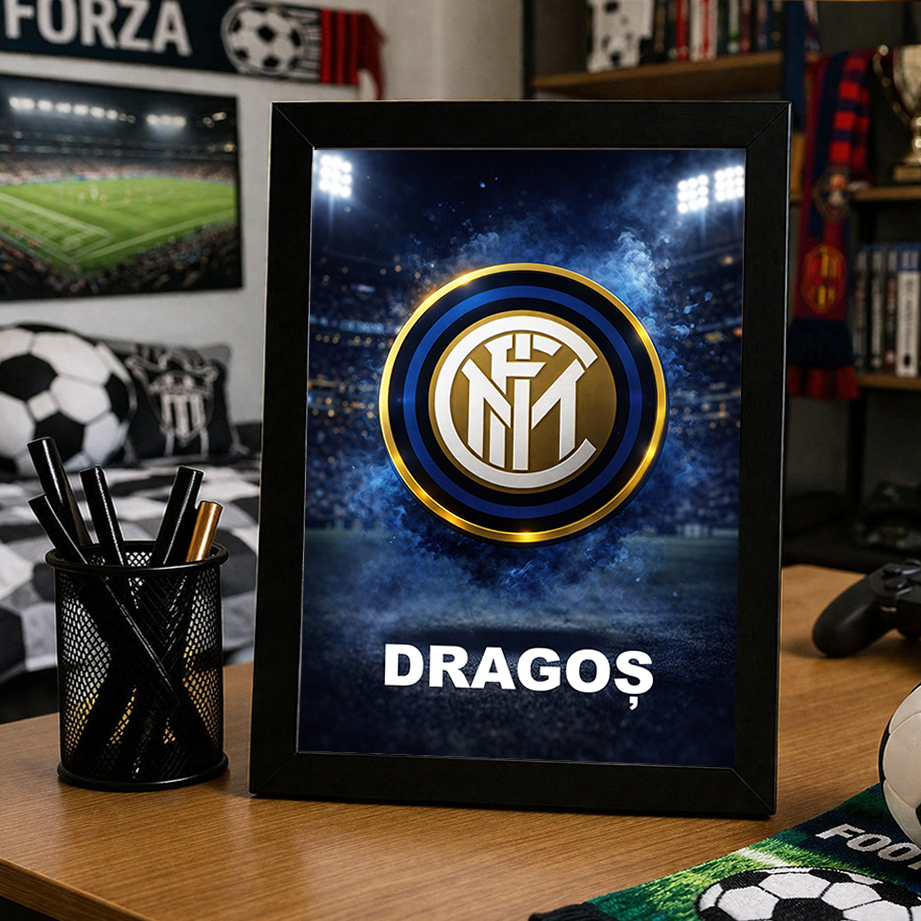 Tablou Inter Milan personalizat cu numele tau
