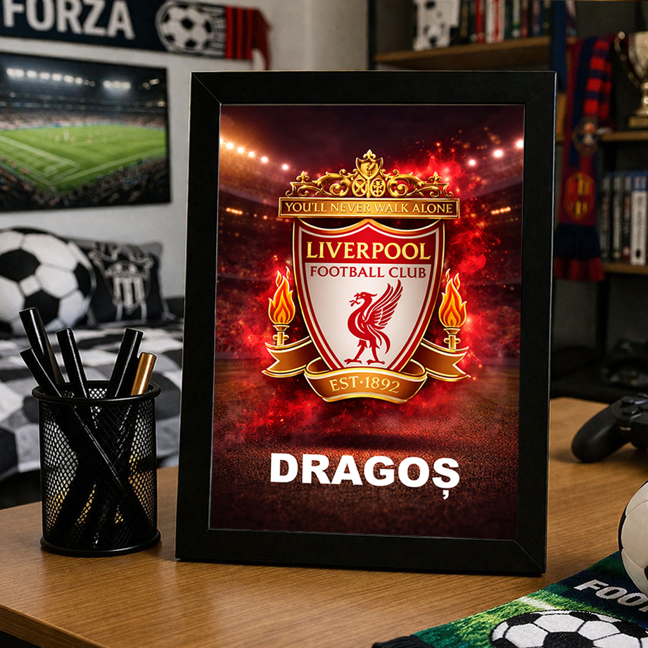 Tablou Liverpool personalizat cu numele tau
