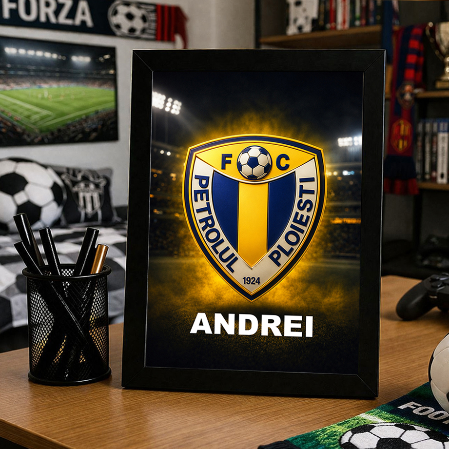 Tablou Petrolul Ploiesti personalizat cu numele tau