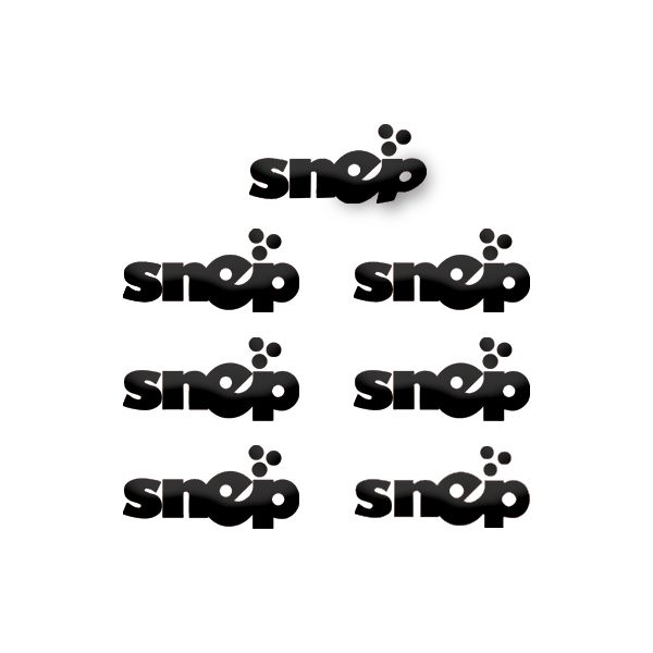 SNEP Autocolante - mici - Blacks 7pcs