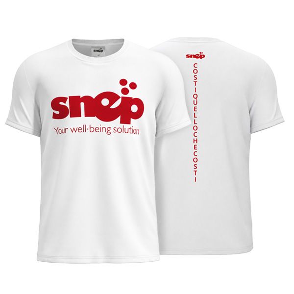 TRICOU SNEP - BĂRBAȚI - ALB S