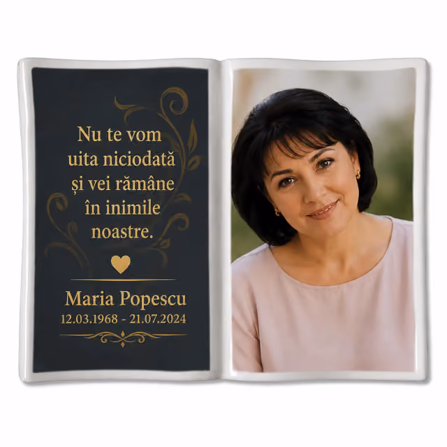 Poză ceramică Carte pentru monument