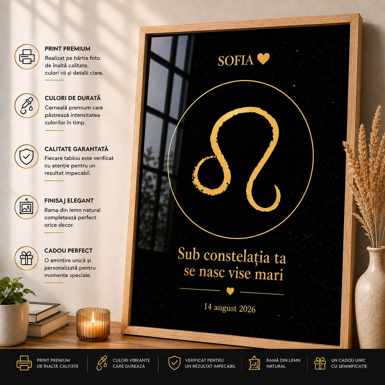 Tablou cu zodia personalizat