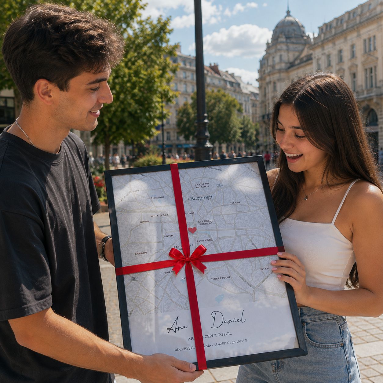 Hartă personalizată cu locul vostru