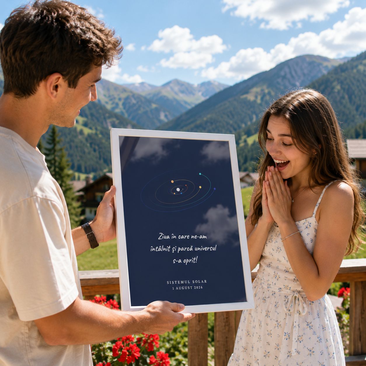 Tablou Sistemul Solar personalizat