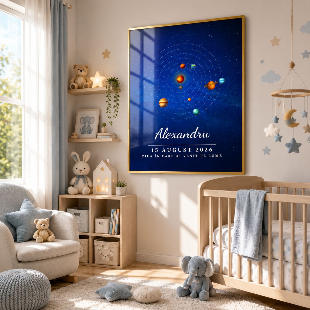 Tablou cu planetele la data ta